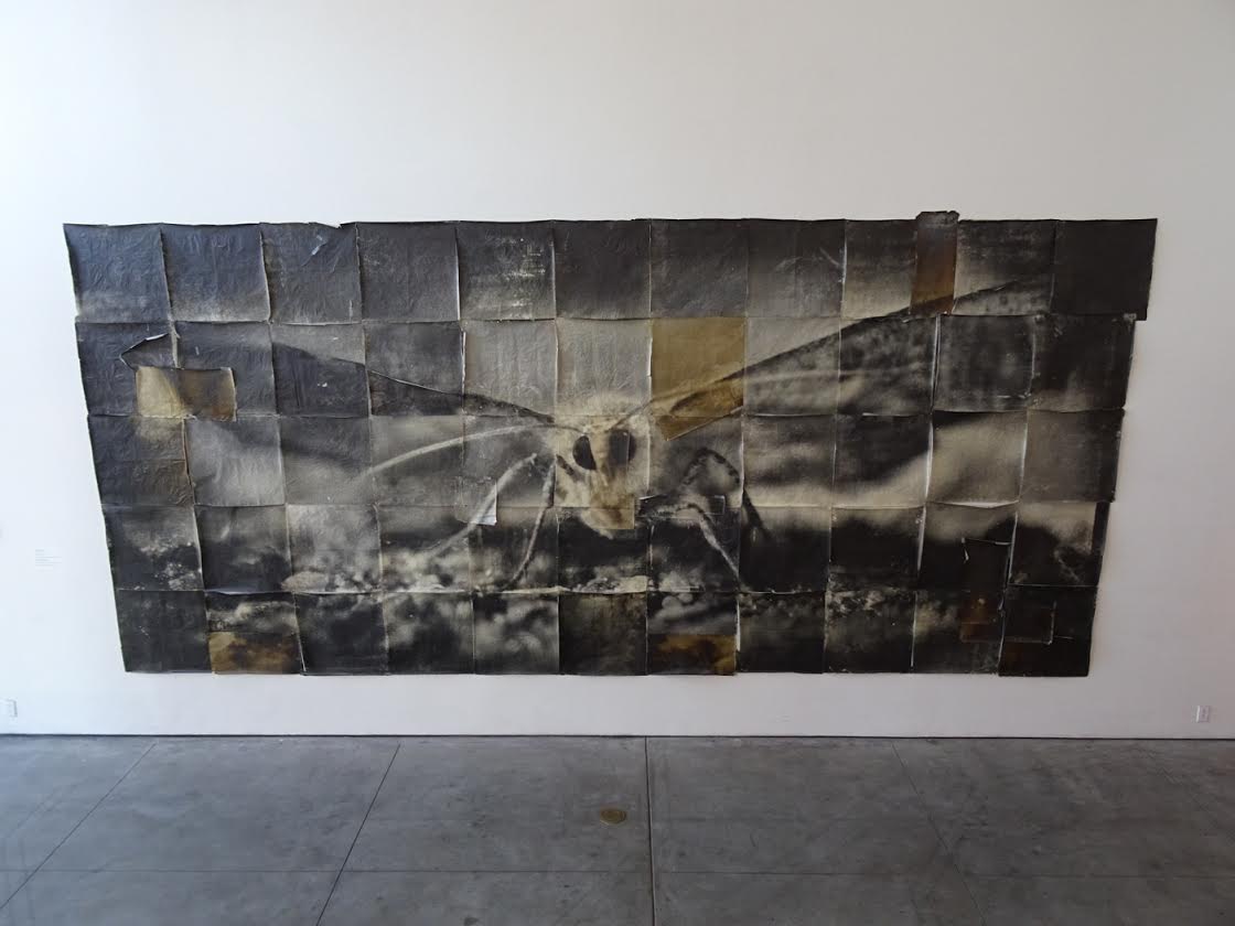 Attracted to Light 1, 2002, Sulfur toned silver prints hand-coated on Thai mulberry paper, 120 X 264