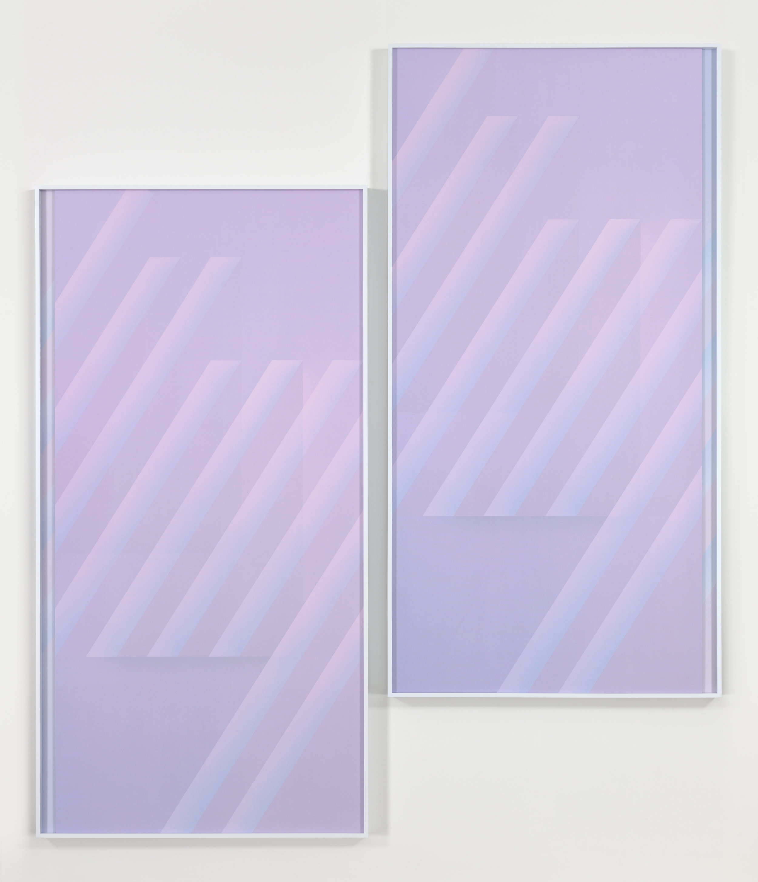 Eternal Triangle, Dusk, 2016 diptych; 2 digital c-prints each 96 7/8 x 48 7/8 inches (each framed) 246.1 x 124.1 cm 107 7/8 x 100 3/4 inches (overall) 274 x 255.9 cm Edition of 3, 2 APs Courtesy of the artist and Metro Pictures, New York