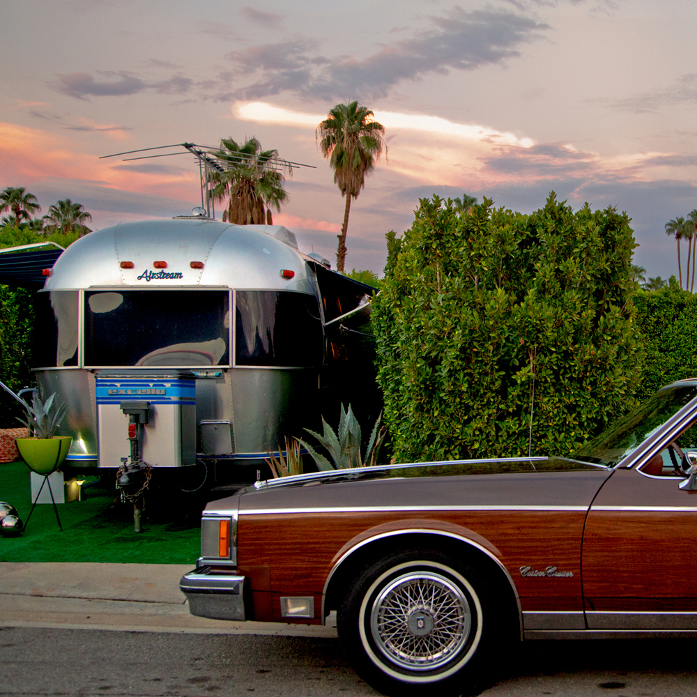 Airstream Sunset Whether in an architectural masterpiece or a trailer, anyone has access to The Good Life in Palm Springs ©Image and caption courtesy of Nancy Baron