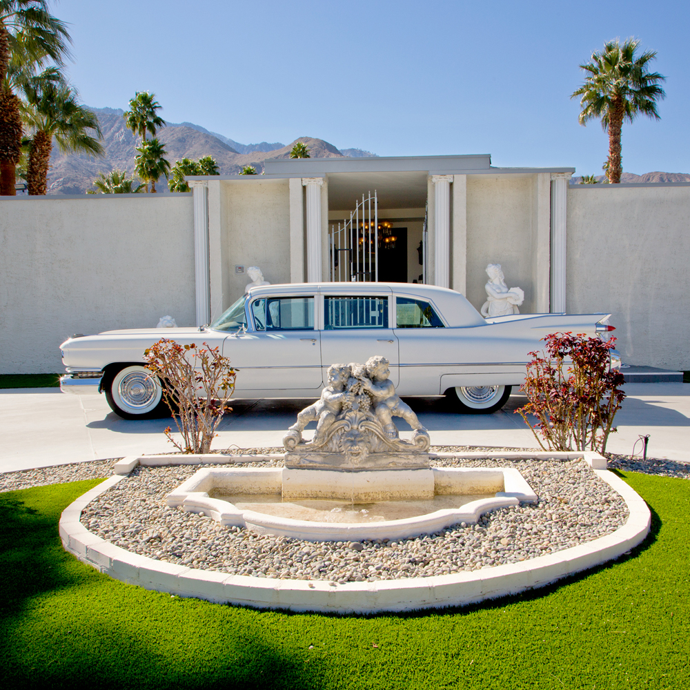 Piazza de Liberace This is one of several homes that Liberace owned in Palm Springs. During Modernism Week, vintage cars are often parked in front of matching houses that are featured on home tours. ©Image and caption courtesy of Nancy Baron