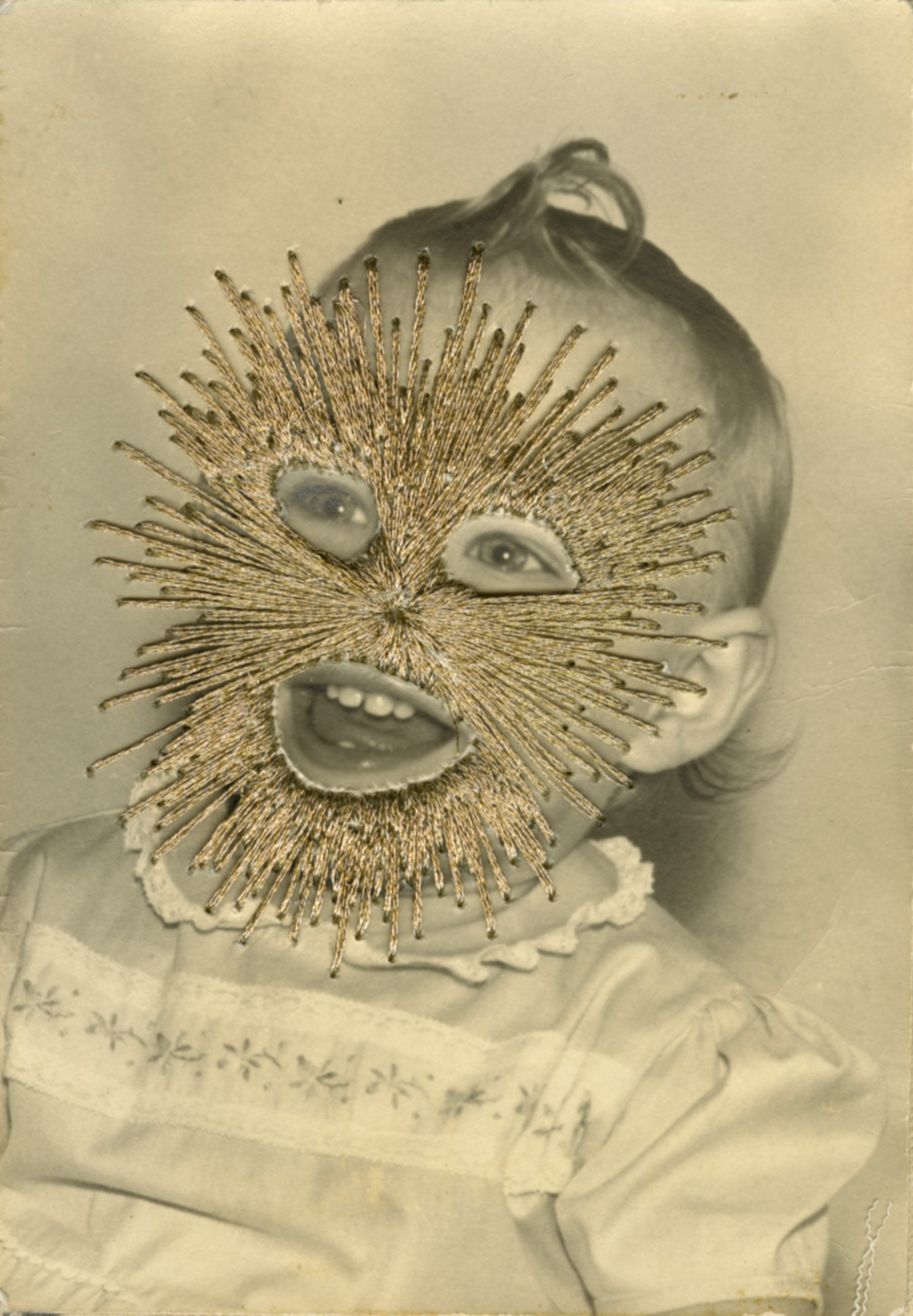 Babyface, 2014, Sewn Drawings