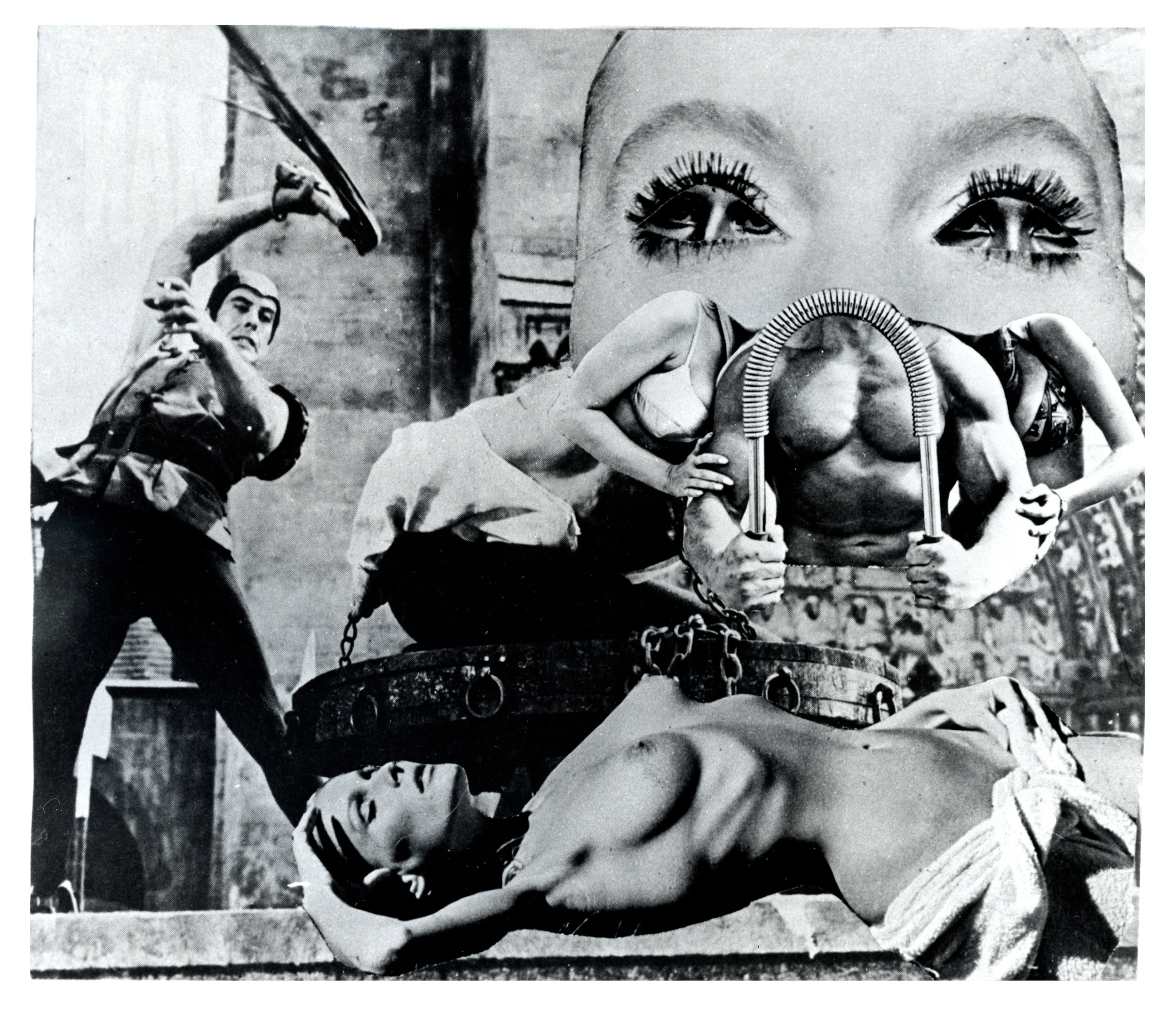 'Passivity is the Active Fantasy,' photo collage from '50% The Visible Woman,' (unpublished version), 8x10 inches, 1969 © Penny Slinger
