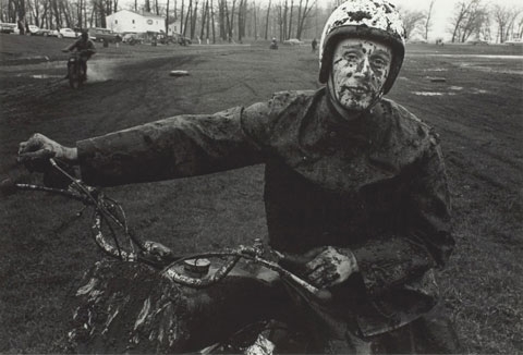 Danny Lyon. Racer, Schererville, Indiana , 1965. Gift of Danny Lyon. © Danny Lyon / Magnum Photos. Courtesy Gavin Brown’s Enterprise.
