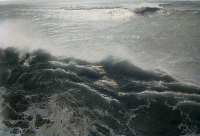 Ann Rhoney (b. 1953, Niagra Falls) Mystery, 1985, painted 2017 Hand-painted gelatin silver print 7 7/8x11 3/4 in. (20 x 29.8cm) image 11x14 in (27.9 x 35.6cm) paper