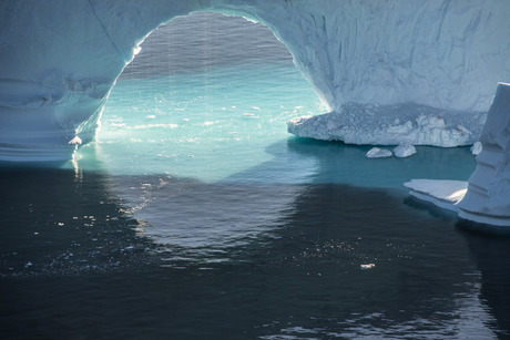 Diane Tuft Broken Arches, Disko Bay, Greenland , 2016 The Arctic Melt color pigment print 45 x 60 inches Edition of 5