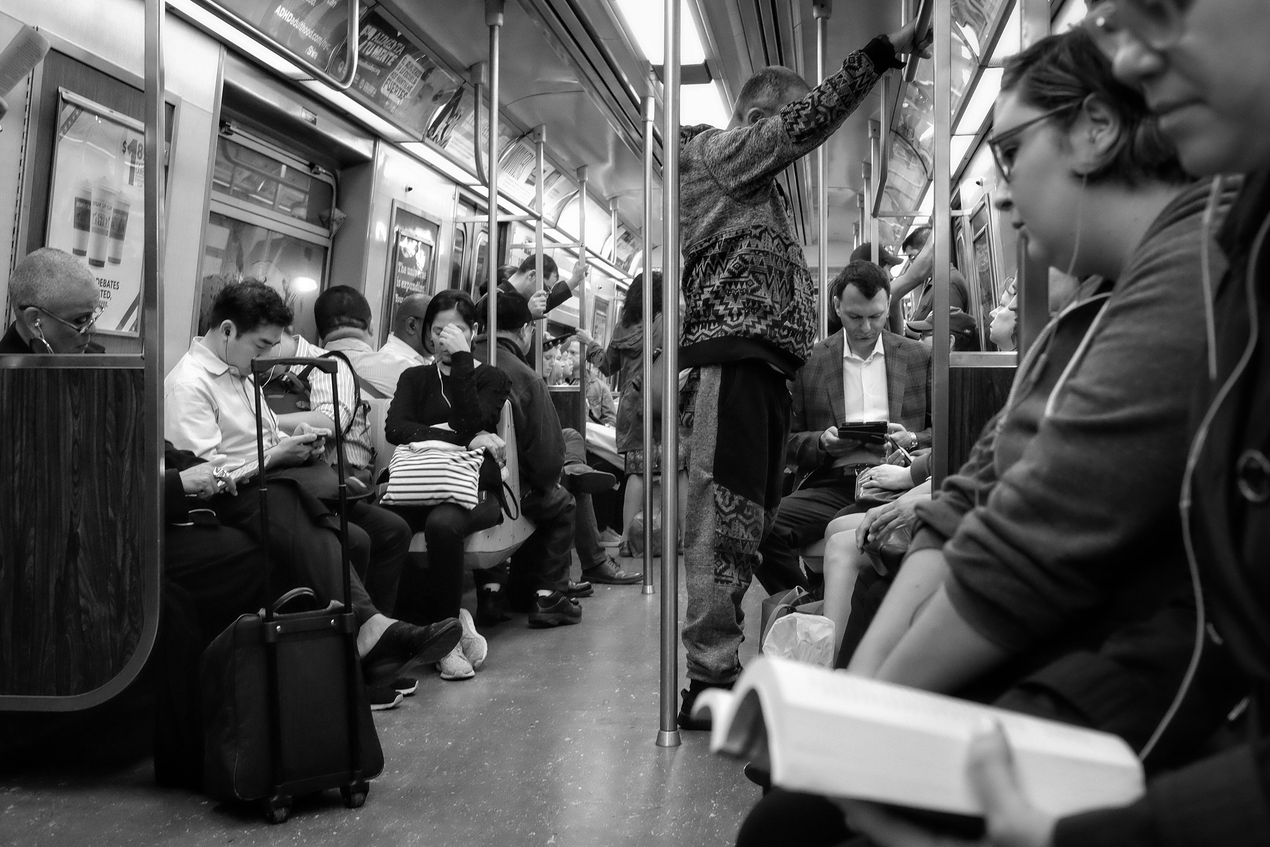 N Train. 8th Street to Canal Street. New York City. 2016