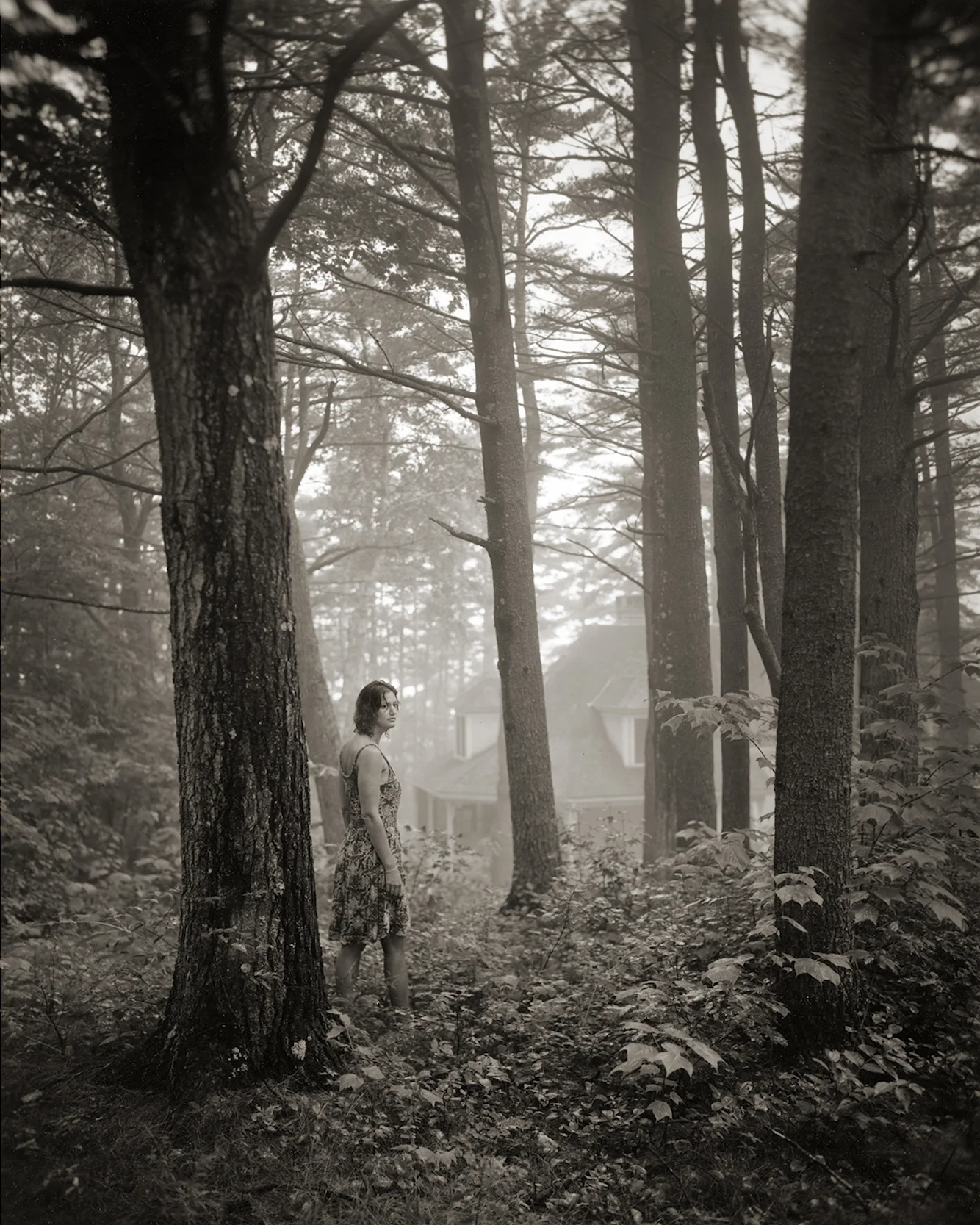 Sumner Wells Hatch. Untitled (Rebecca at Longfellow, 5:00 AM), 2013. From theseries Private Ground. Gelatin silver print. 20 x 16 in. (50.8 x 40.6 cm)