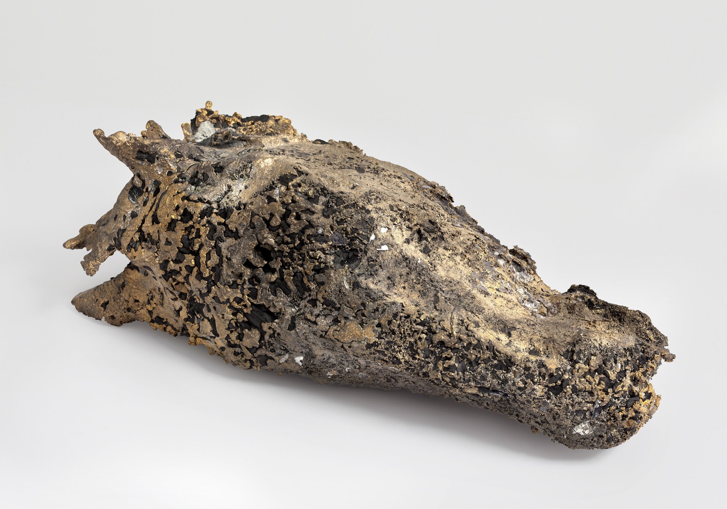 JEAN-MARIE PERDRIX Cheval, bronze à la chair perdue 1, 2012 Cast of copper alloy, carbon and ash