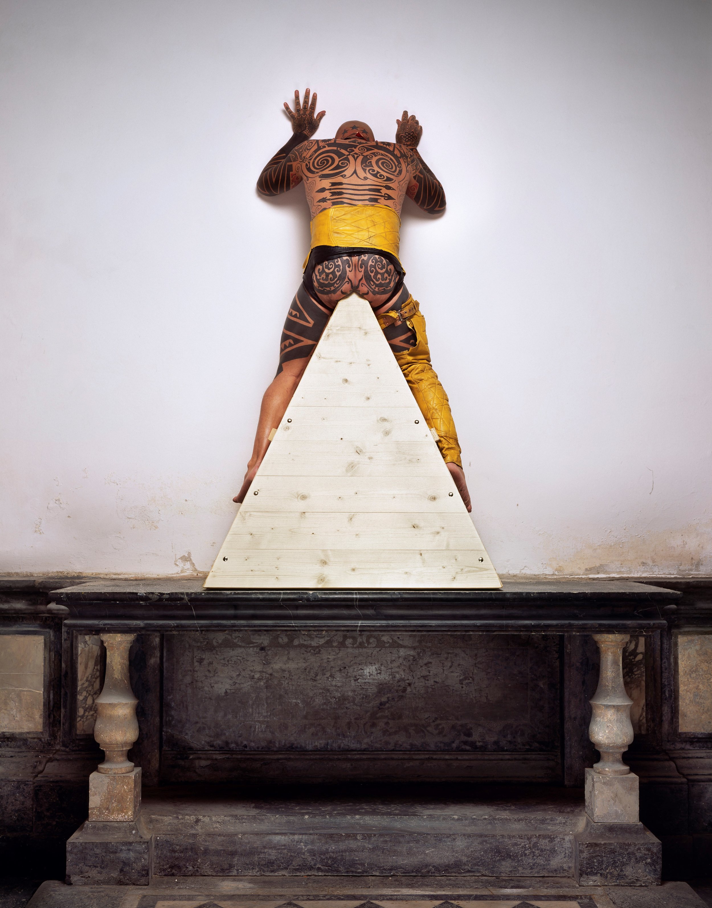 Ron Athey and Manuel Vason Collaboration #3, 2004 digital C-print 45 x 50 inches courtesy the artists and P.P.O.W, New York.