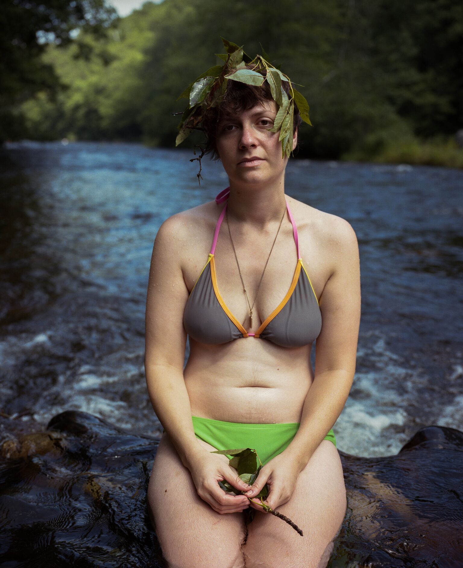 ©Nick Meyer , Elaine with Leaves in Her Hair .