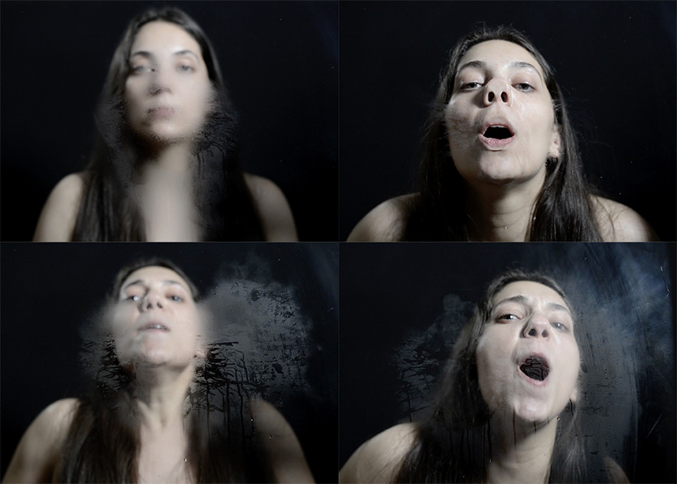 © Alex Gencarelli, “Untitled (Breath),” 2017, Performative video—Projection installation, Courtesy of the artist and ClampArt, New York City