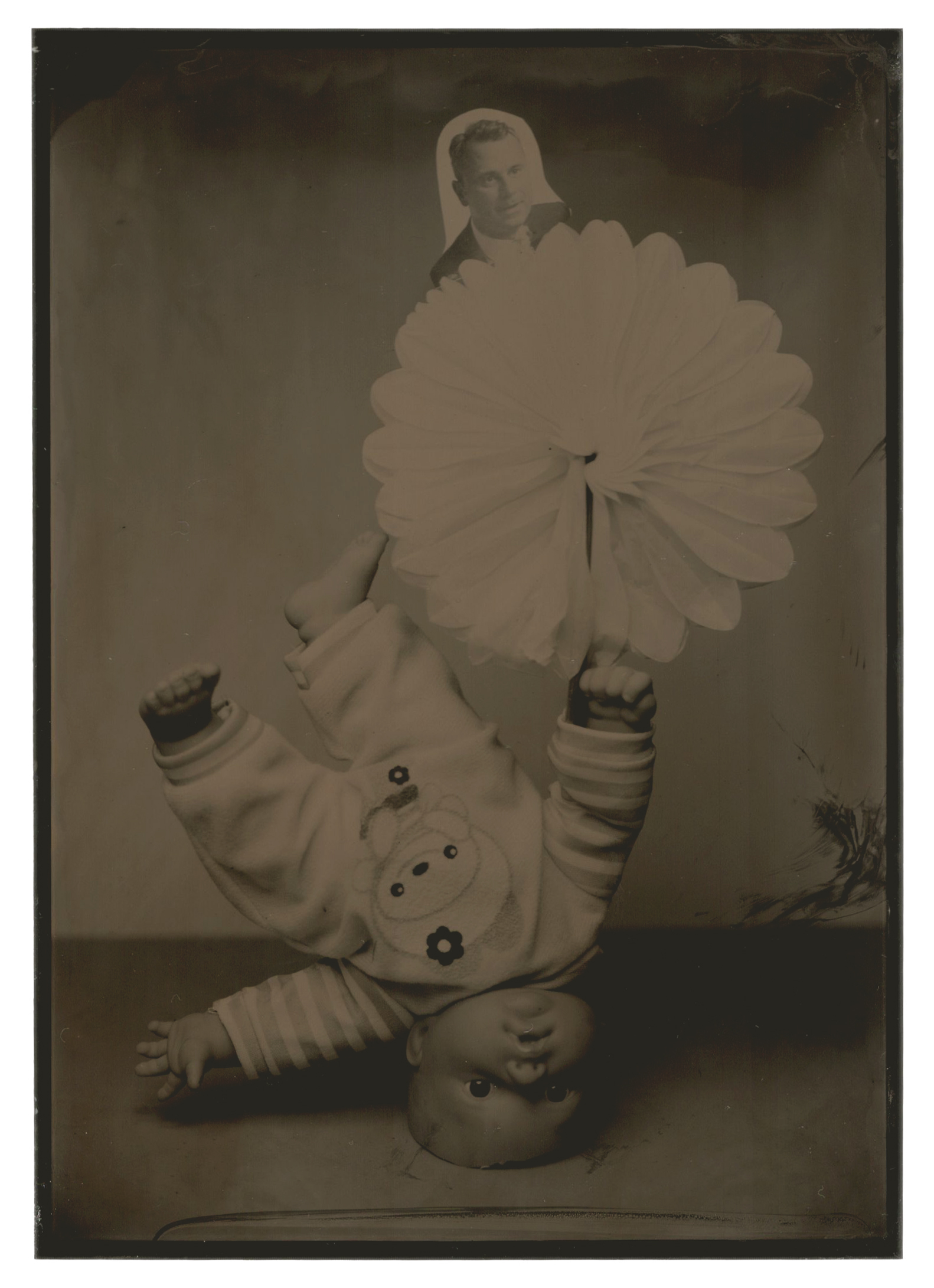 Body by Body, Zanni #11, 2016, tintype, 7 x 5 in. (17 3/4 x 12 3/4 cm.), unique, Château Shatto, Los Angeles