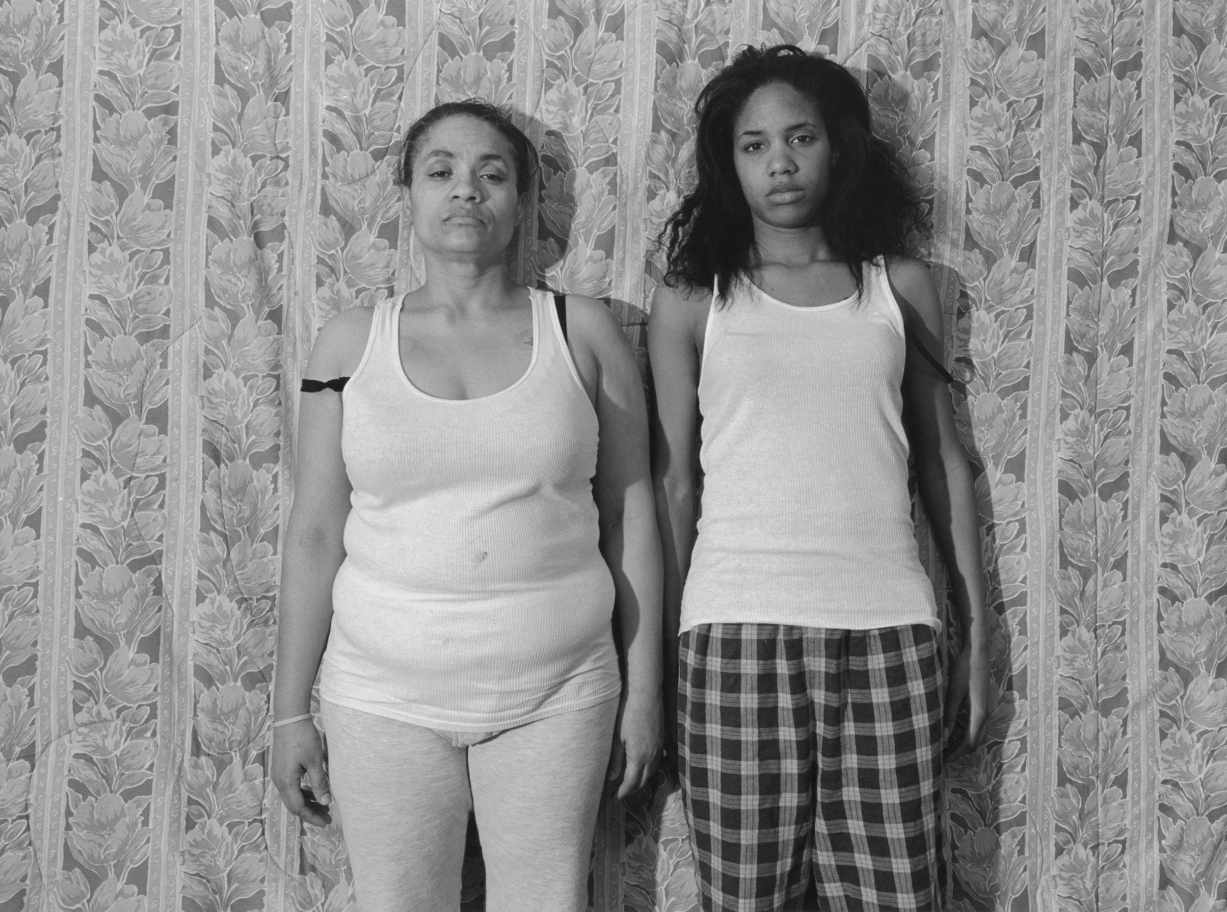 LaToya Ruby Frazier, Momme (Floral Comforter) , from Momme Portrait Series, 2008, from The Notion of Family (Aperture, 2014)