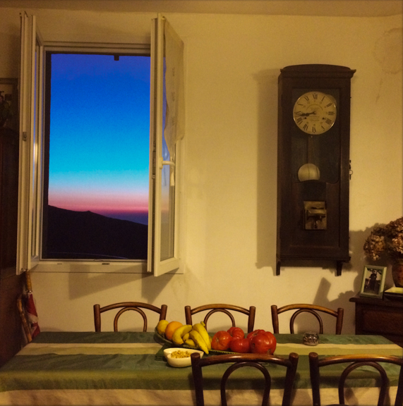 Annie's Table. Lama, Corsica, France. July 27, 2014, 9:27:35pm Latitude: 42°34'37''N, Longitude: 9°10'19''E © Robert Herman