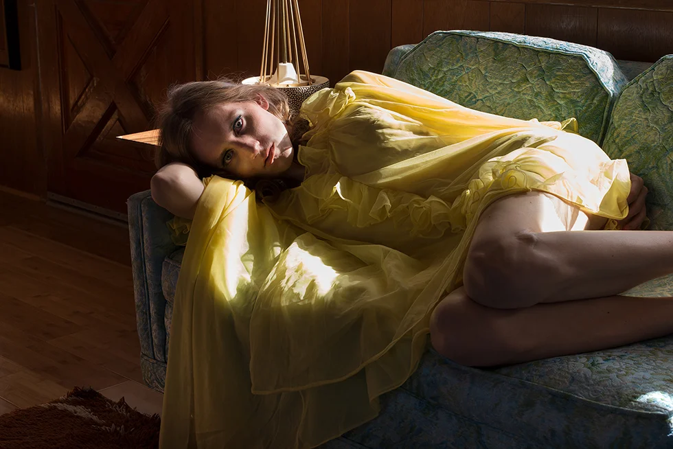 Image: © Lissa Rivera, “Reclining in Chiffon (All Cried Out),” 2017, Archival pigment print, Courtesy of ClampArt, New York City