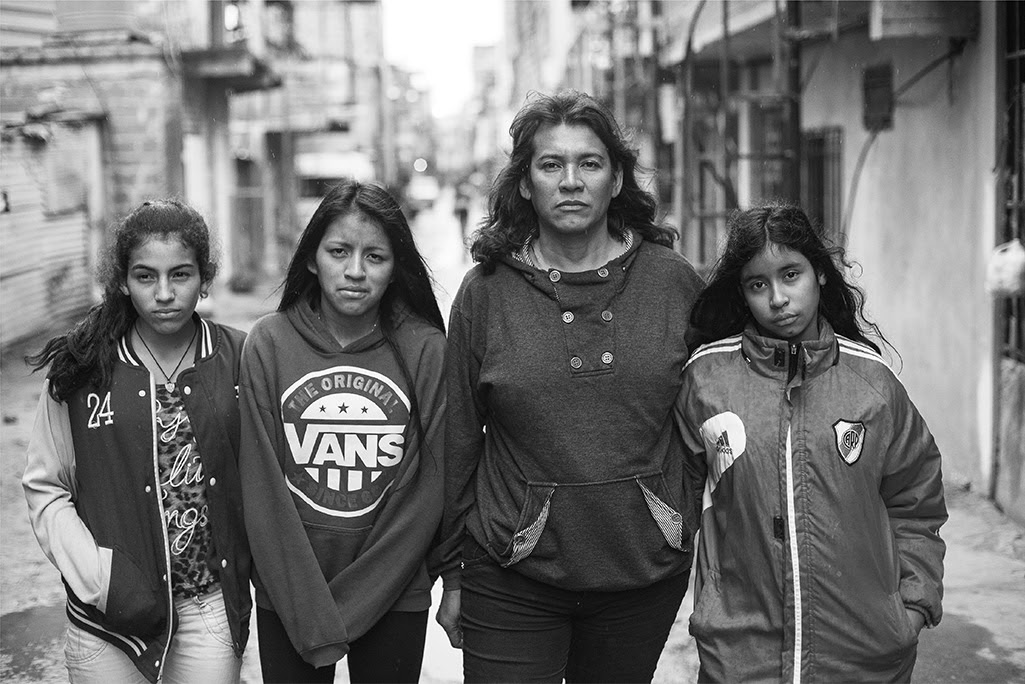 Cinthia and her three daughters, Amira Ayelen, Nahir Daiana, and Zamira Nahomi, in Villa 31, Buenos Aires Copyright © 2018 by Kike Arnal. These images originally appeared in Revealing Selves:Transgender Portraits from Argentina, published by The New Press. Reprinted here with permission.