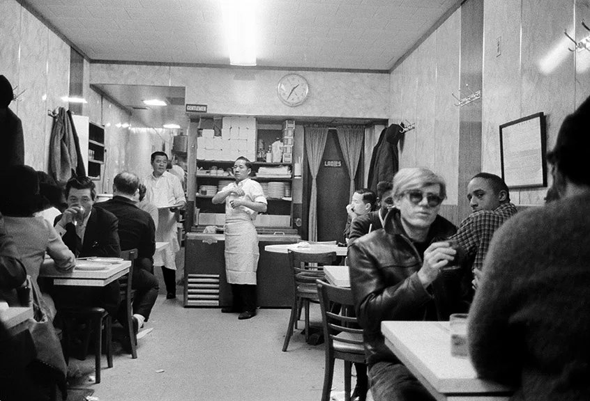 Stephen Shore. 1:35 a.m., in Chinatown Restaurant, New York, New York . 1965–67. Gelatin silver print, printed c. 1995. 9 × 13 1/2″ (22.9 × 34.3 cm). © 2017 Stephen Shore, courtesy 303 Gallery