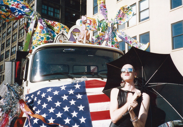 Linda Simpson, Dean Johnson at Pride Parade , 1987