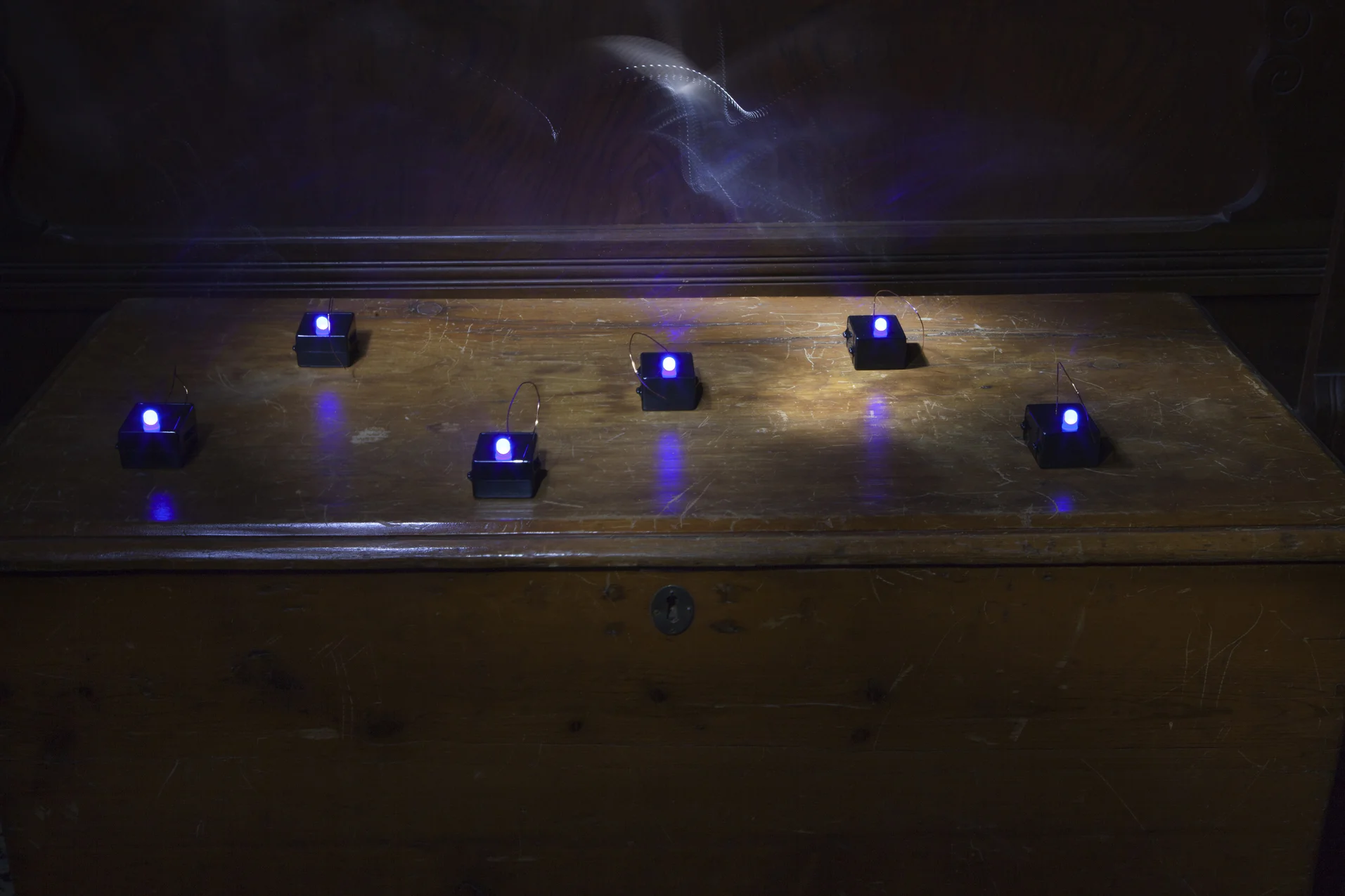Measuring Electromagnetism (Oak Chest), 2017 © Barbara Diener, from Phantom Power , published by Daylight Books, 2018.