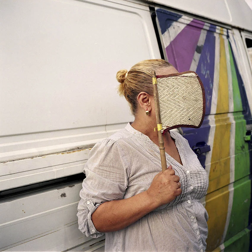 Sex worker Solange in front of her van, from Solange , by Sabrina Mariez. © Sabrina Mariez