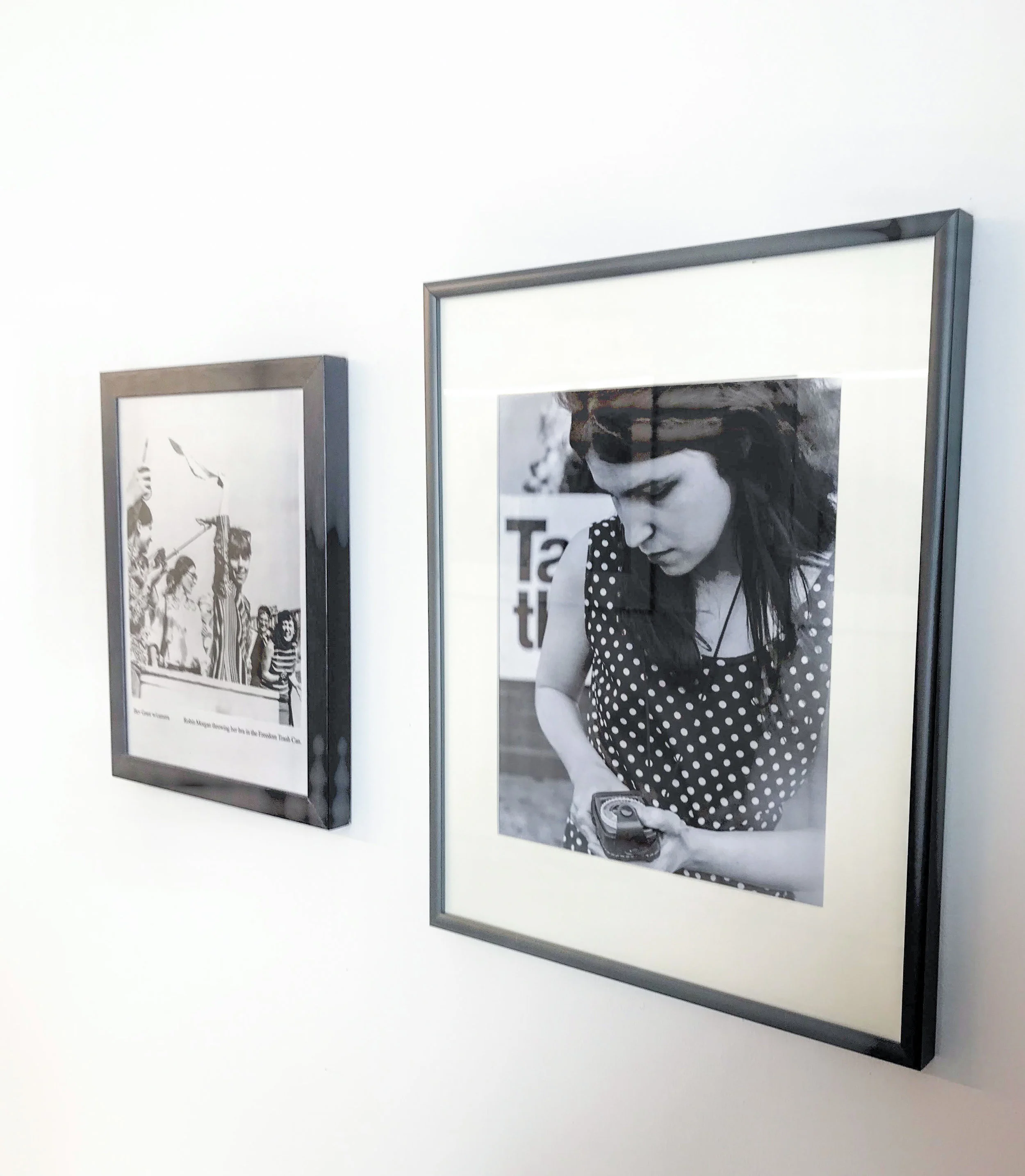 Bev Grant with her camera during the 1960s, as featured in her exhibit, © Darcey Pittman 2018