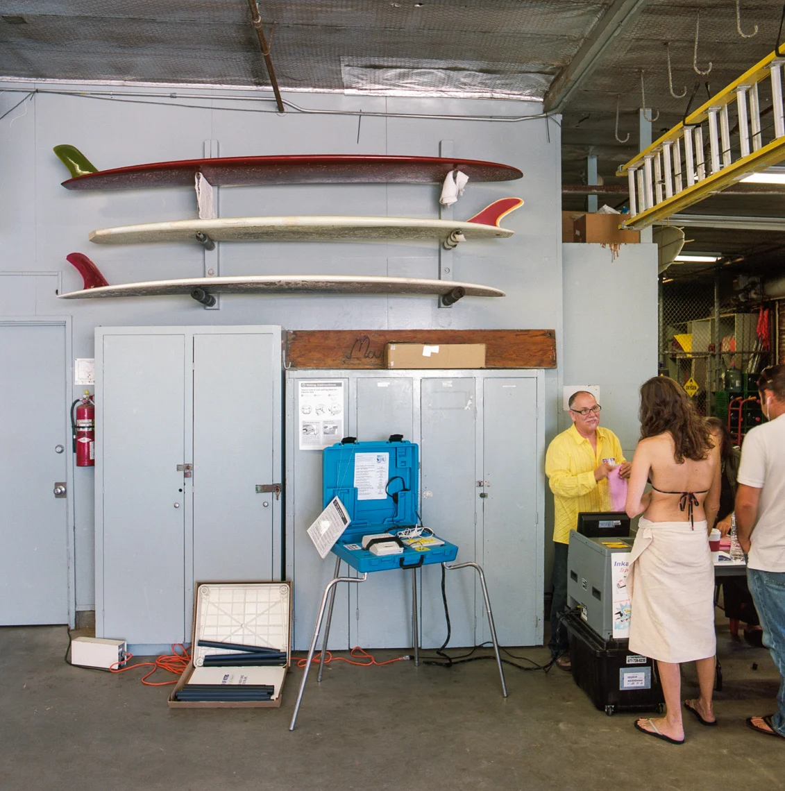 Image: © Ryan Donnell, The Polling Place Project, Beach Patrol, Los Angeles