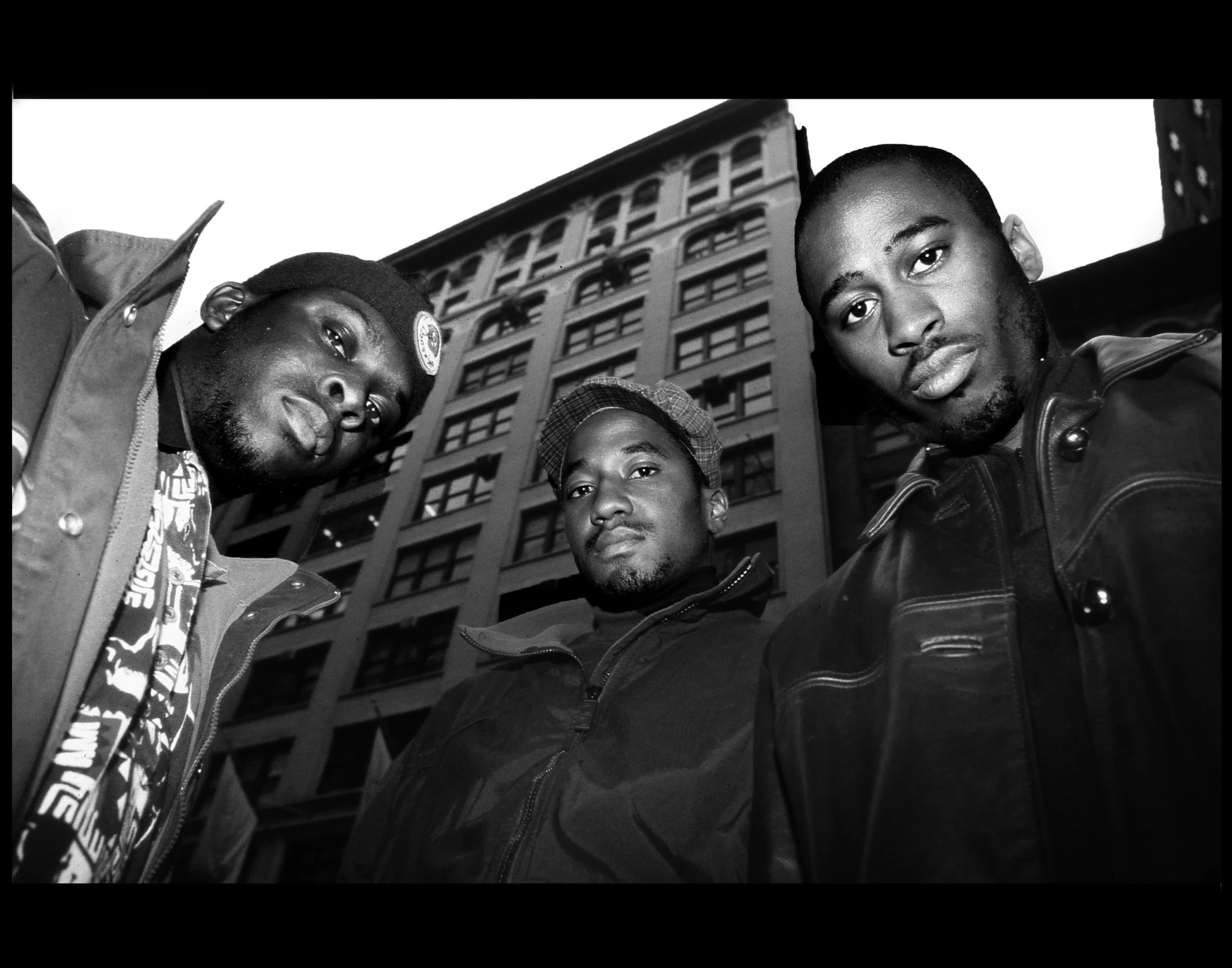 Tribe Called Quest. Courtesy of © Hip-Hop at the End of the World by Ernie Paniccioli, Universe Publishing. 2018. Photography © Ernest Paniccioli.
