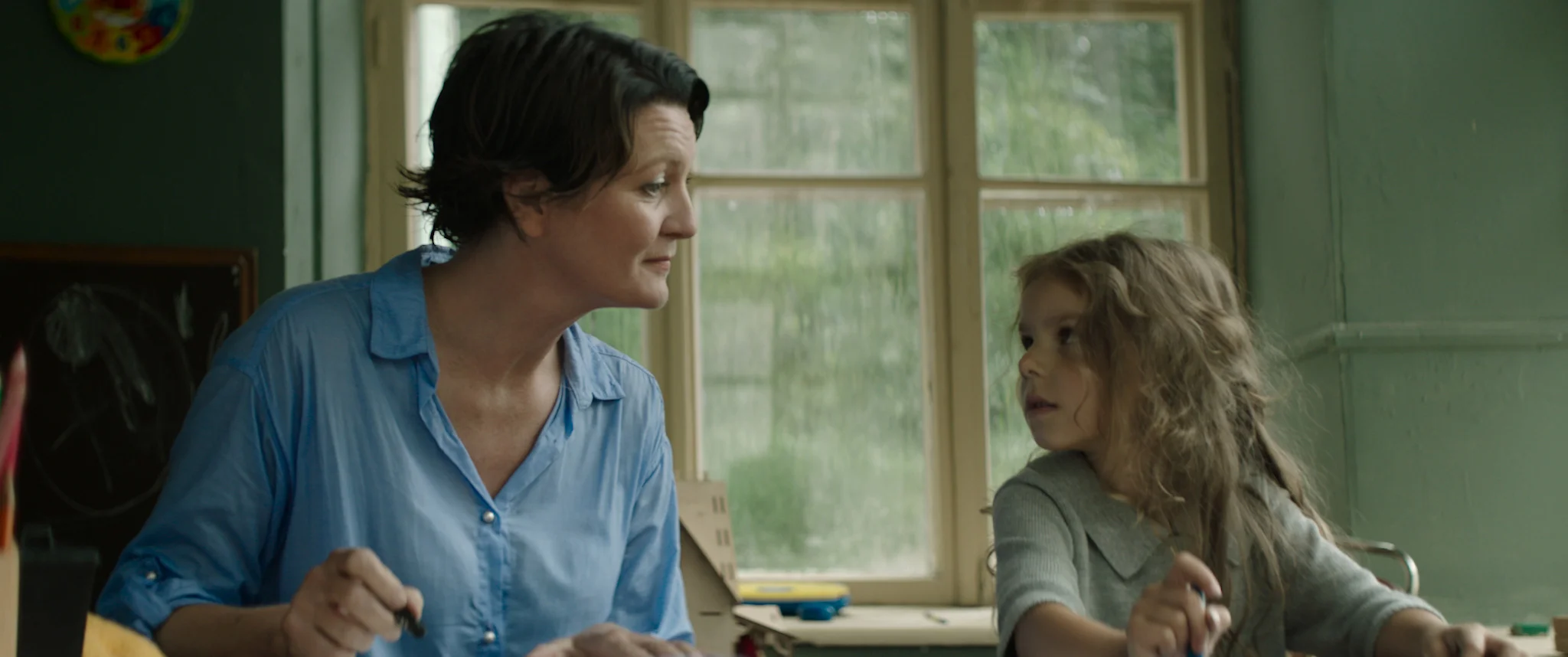 Halldóra Geirharðsdóttir and Margaryta Hilska in WOMAN AT WAR, a Magnolia Pictures release. Photo courtesy of Magnolia Pictures.