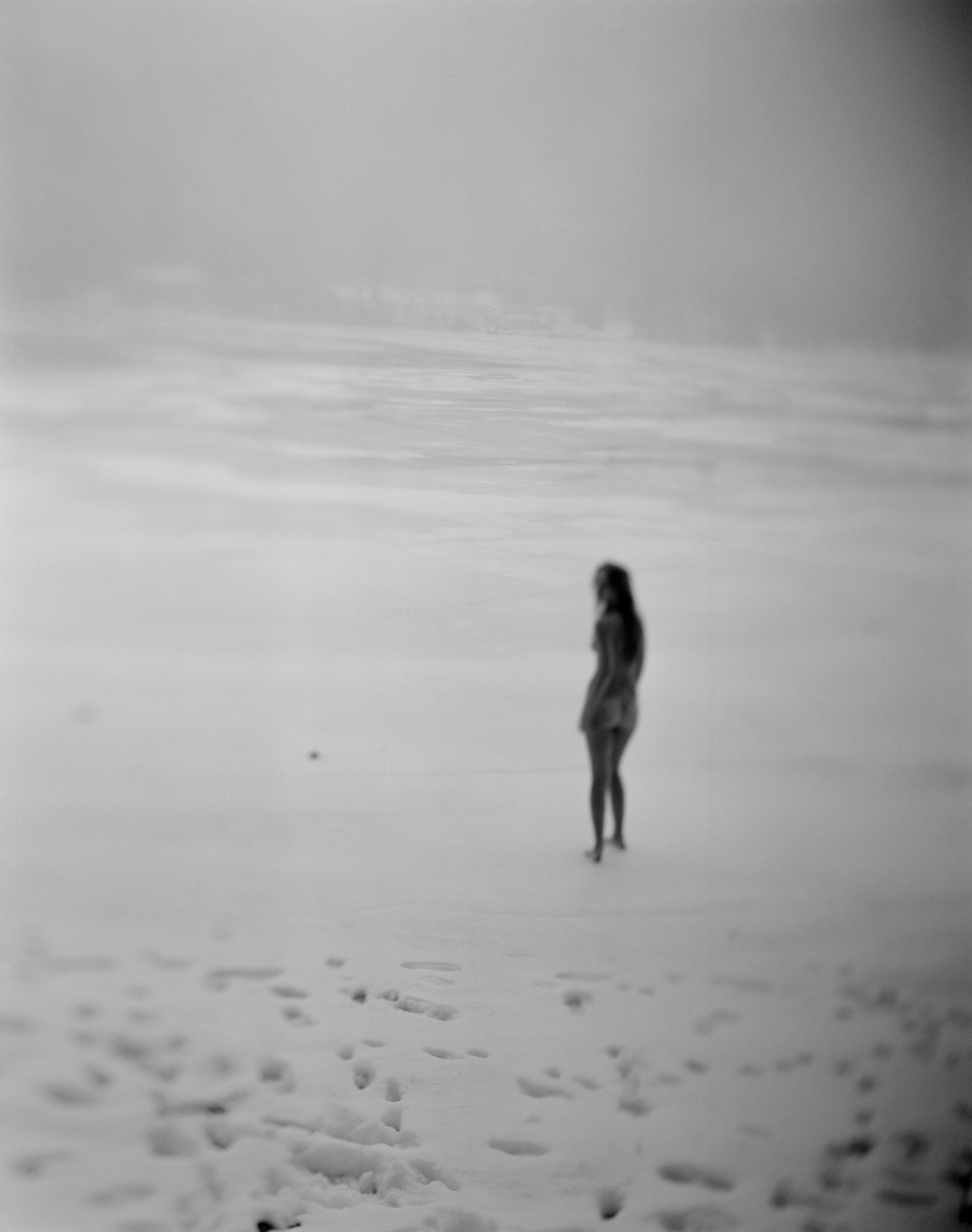 Black Woman Naked Walk on the Beach