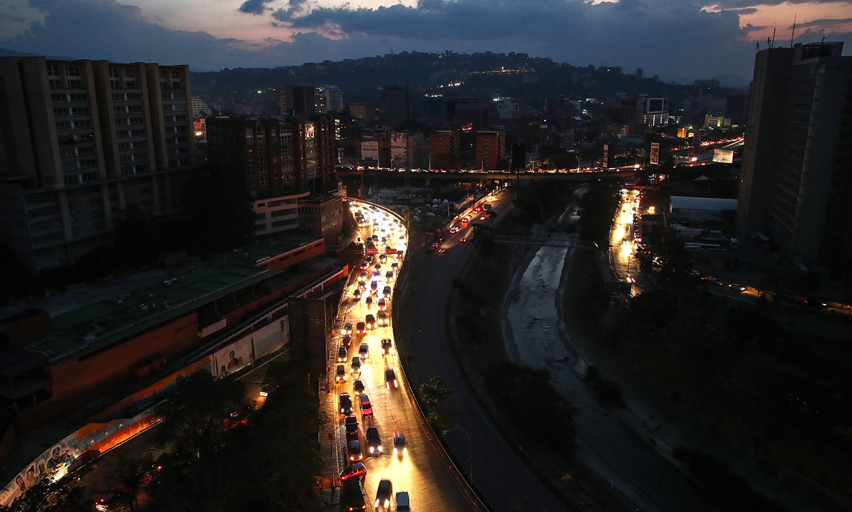 Caracas, Venezuela in the dark, on March 9th, 2019. ©Valery Sharifulin/TASS/Getty Images. Courtesy of IEEE Spectrum.