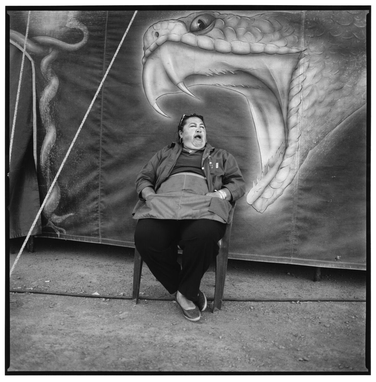 Yawn , silver gelatin print, 24 x 24”, 2001