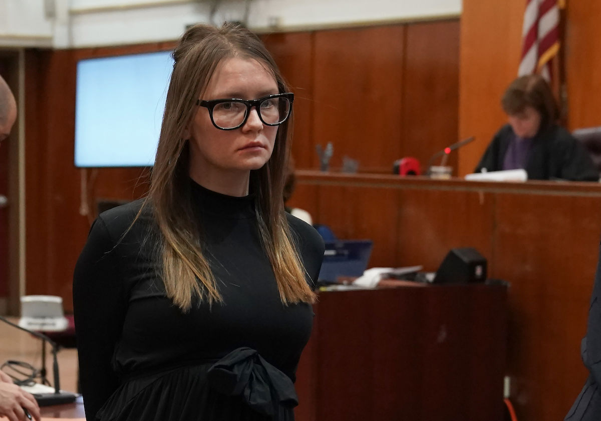 Anna Sorokin following her sentencing on May 9, 2019. Photo by Timothy A. Clary/AFP/Getty Images.