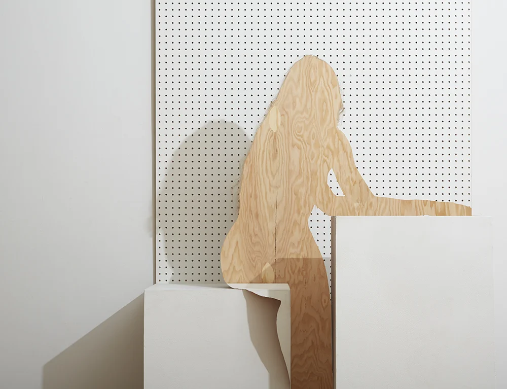 Hailey with Pegboard and Plywood 2016 © Bill Durgin