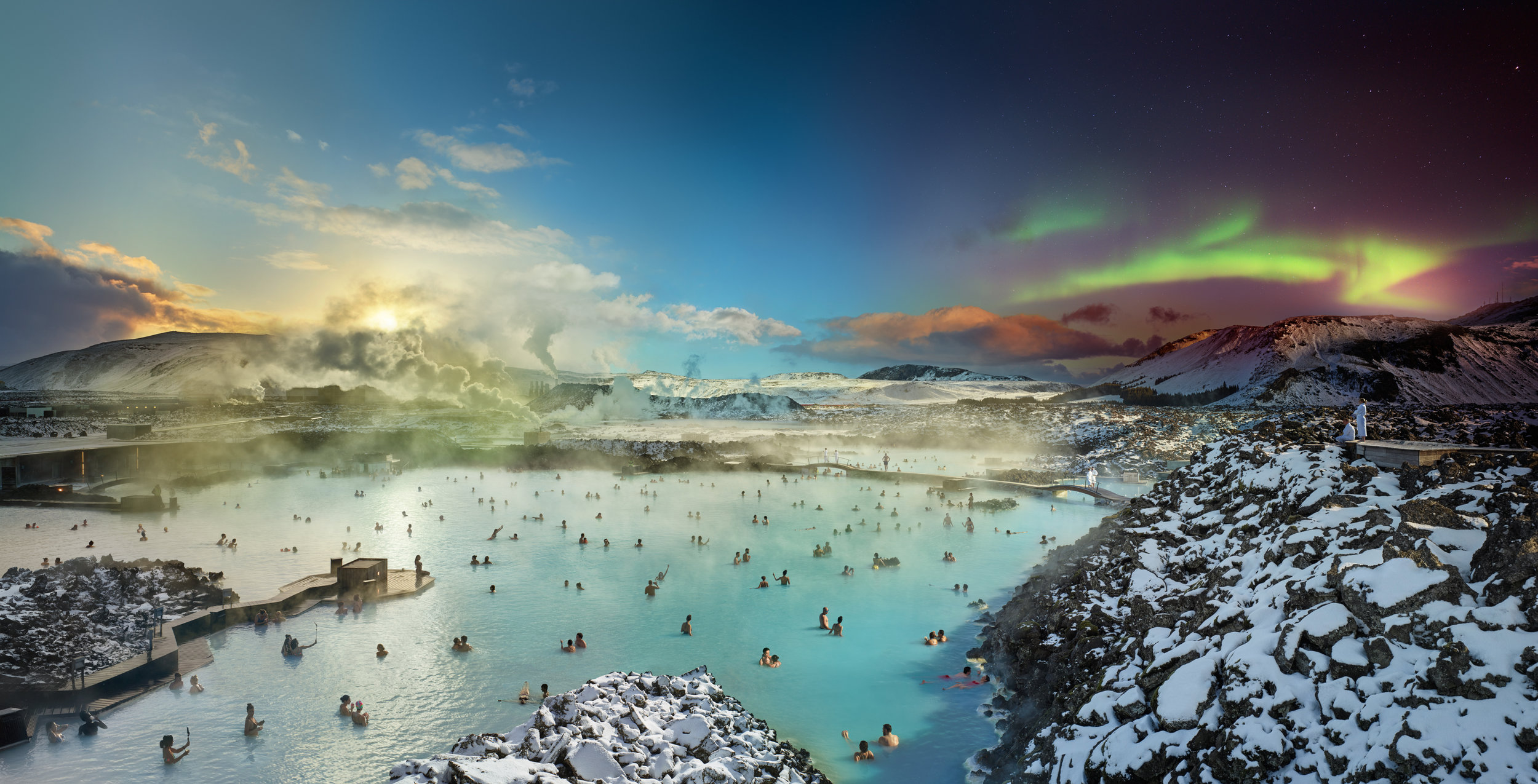 Blue Lagoon, Grindavík, Iceland, Day to Night™, 2019