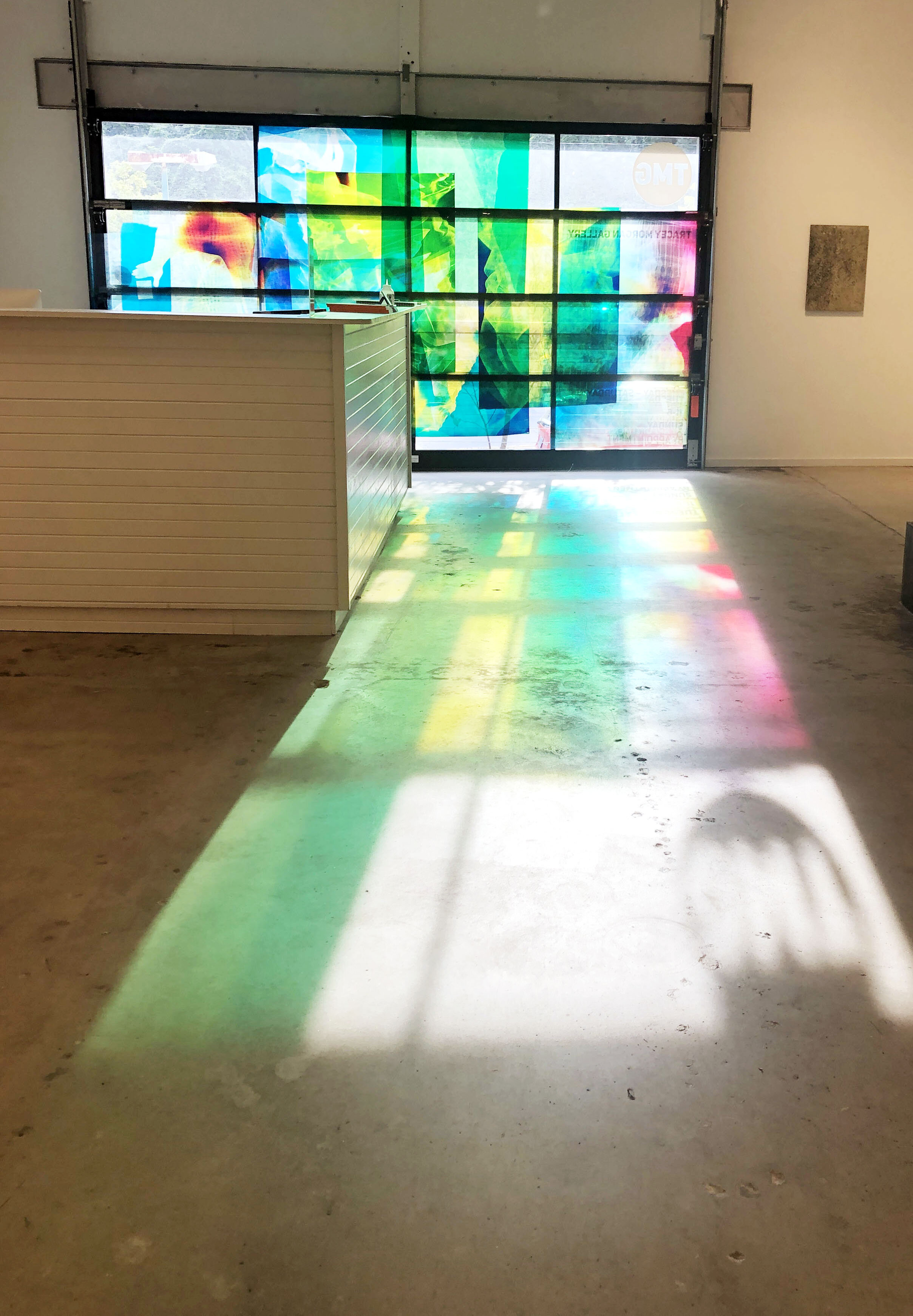  Random Walks, 2016 - Present, modular transparency installation, Transparency C-prints, monofilament.    Image courtesy Tracey Morgan Gallery, Asheville, NC. 