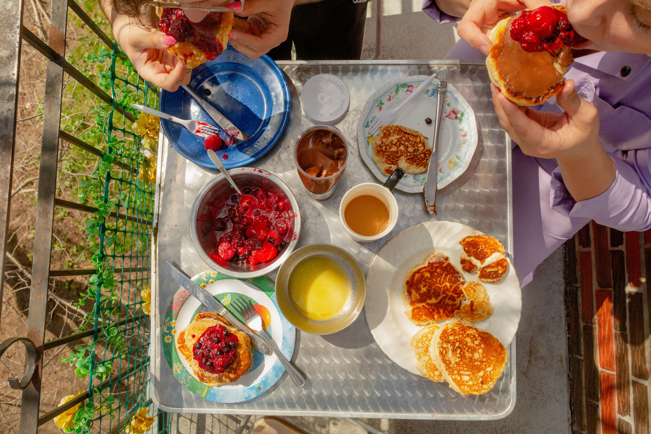 breakfast on the balcony, may 2020, puberty.jpg