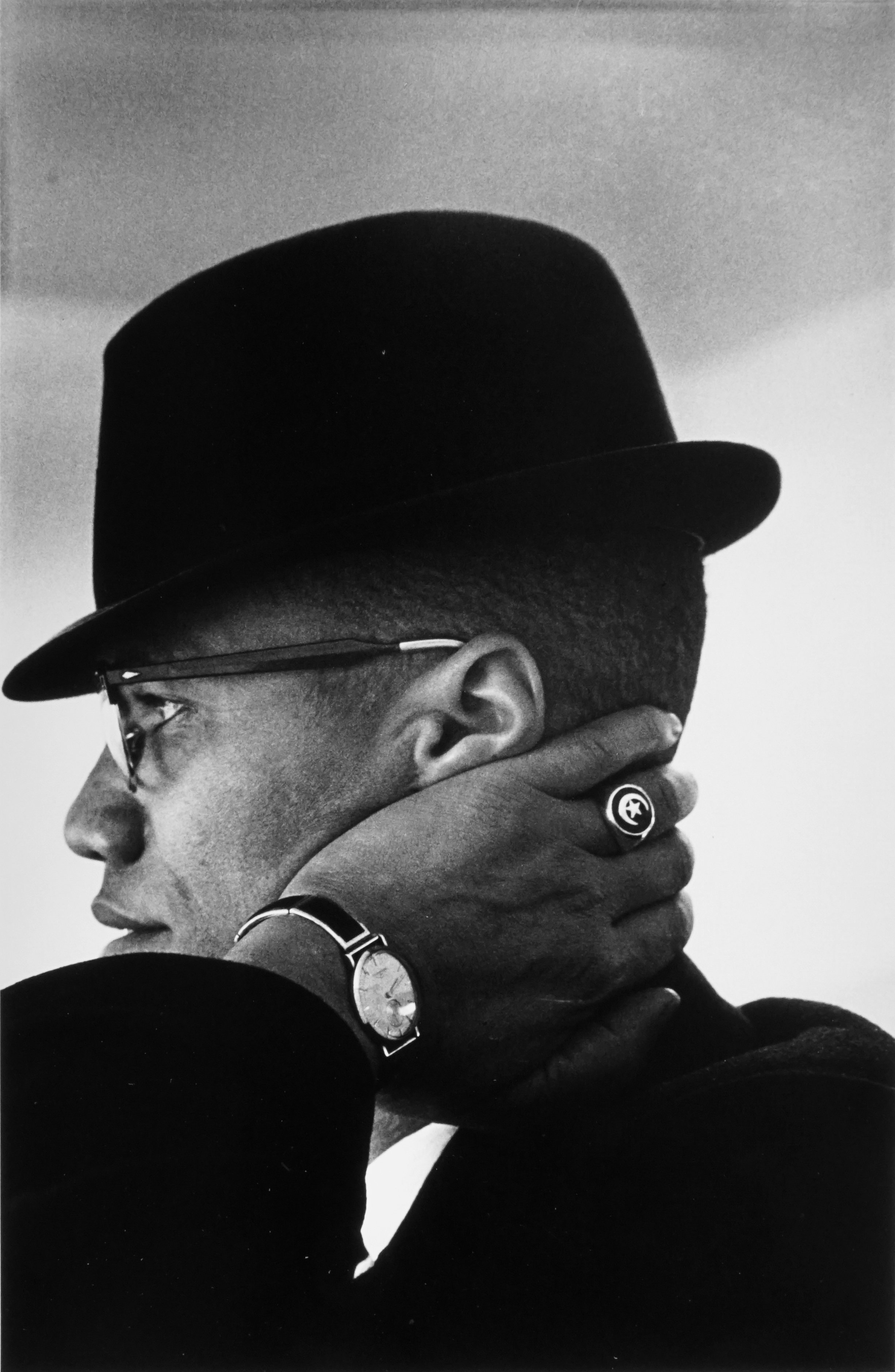 Eve Arnold- Malcolm X, 1961 / page 168 © Estate of Eve Arnold /Courtesy Peter Fetterman Gallery