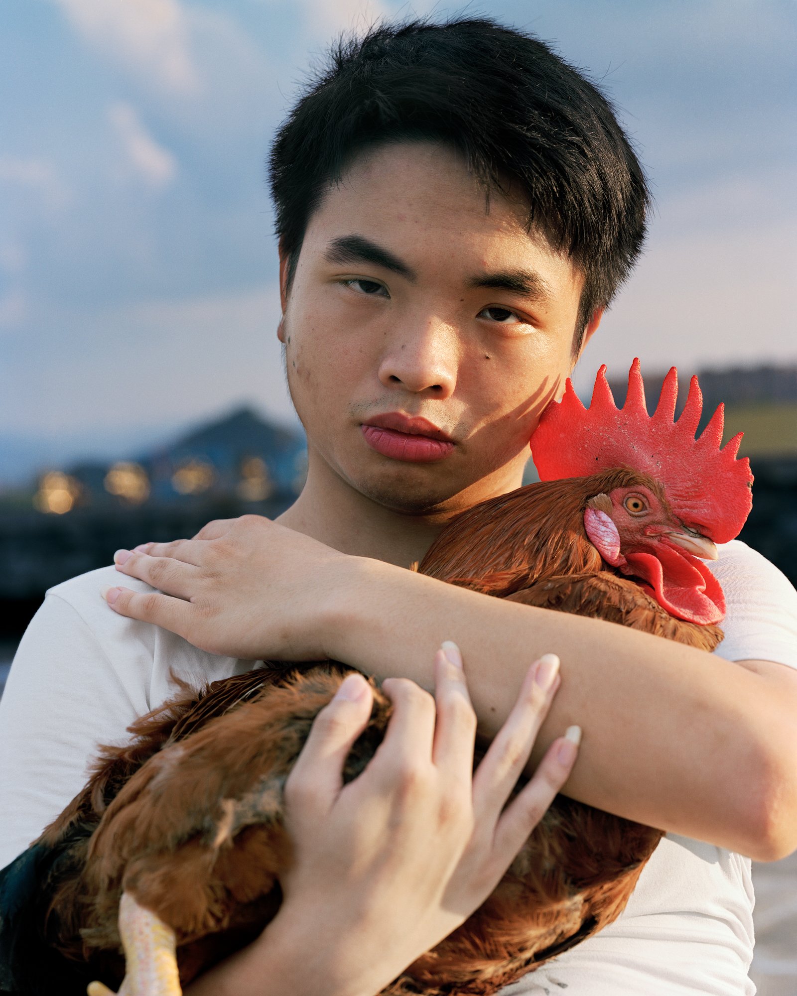 ©Zhidong Zhang, Boy with Rooster, 2019