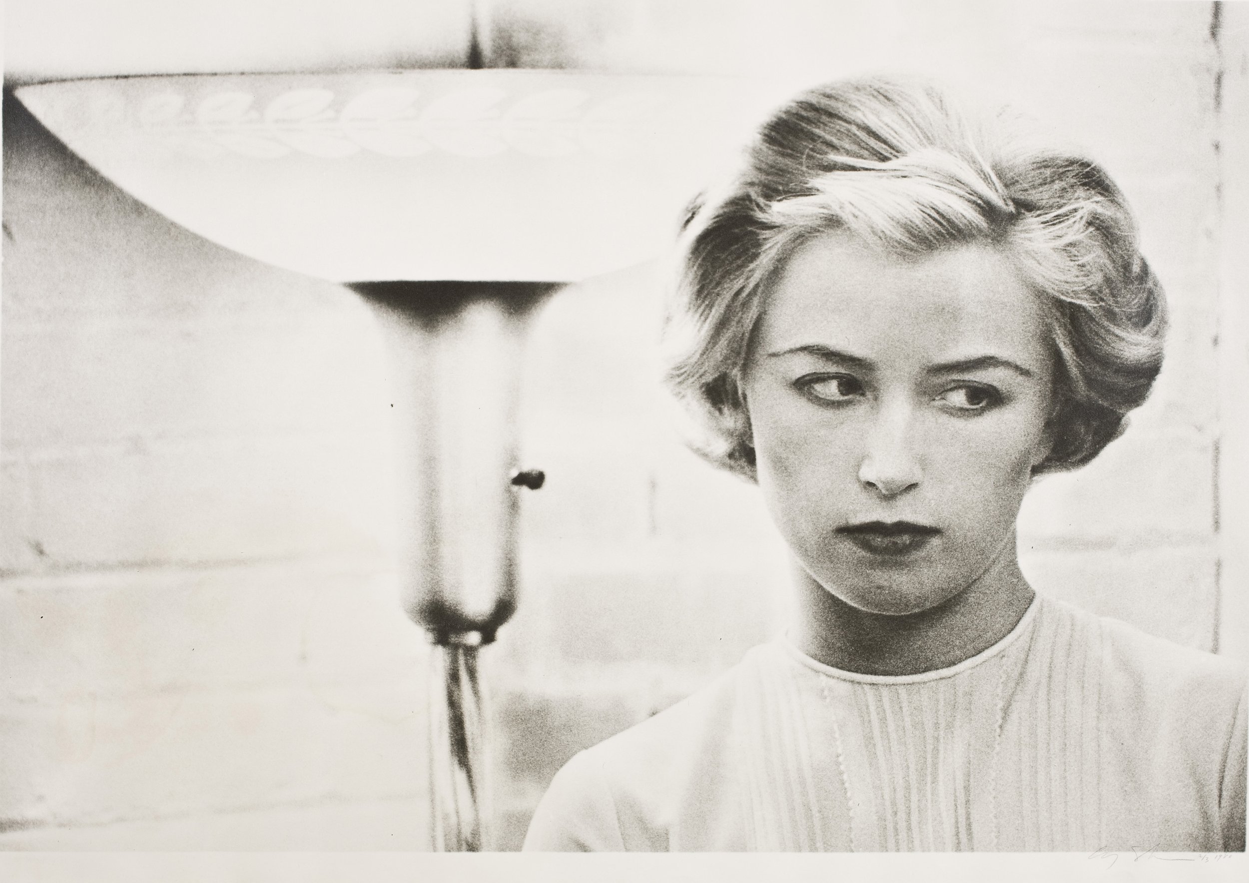  Cindy Sherman (American, b. 1954),  Untitled Film Still #53 (Blonde: Close-Up with Lamp) , 1980, Gift of Donald Droll in honor of Chloe Hamilton Young, 1984.18. 