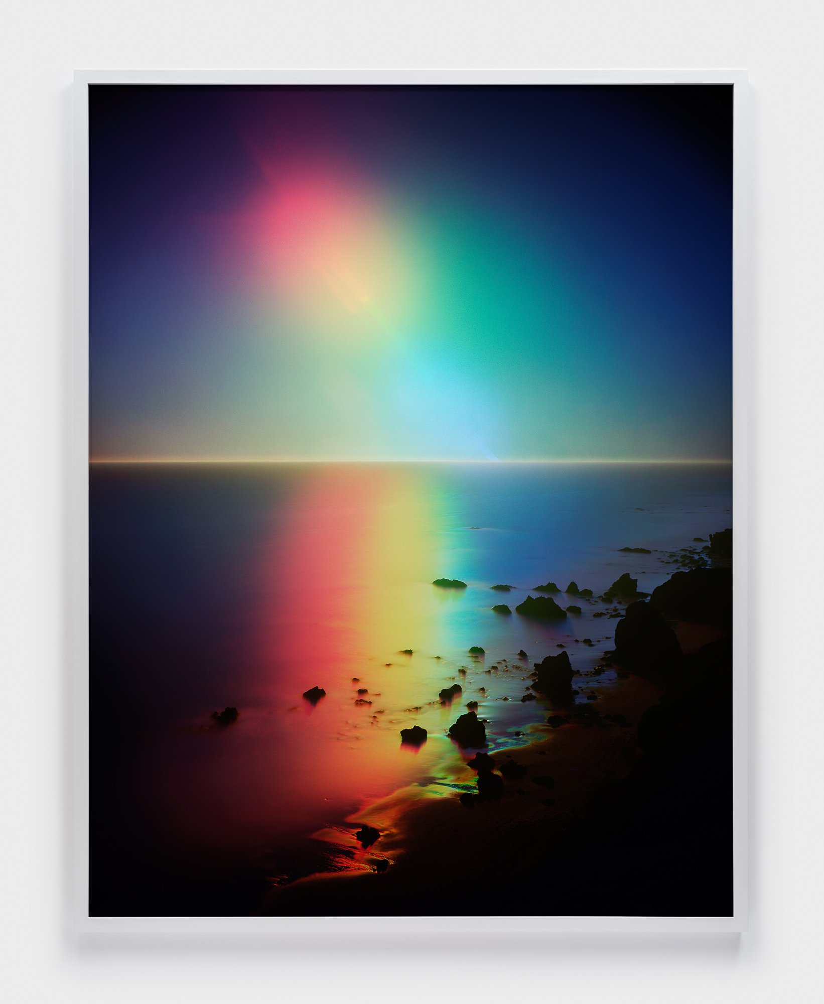   Untitled (Sunset #5) , 2020. C-print, 91 7/8” x 71 7/8” x 2” framed © Florian Maier-Aichen, Courtesy 303 Gallery, New York. 