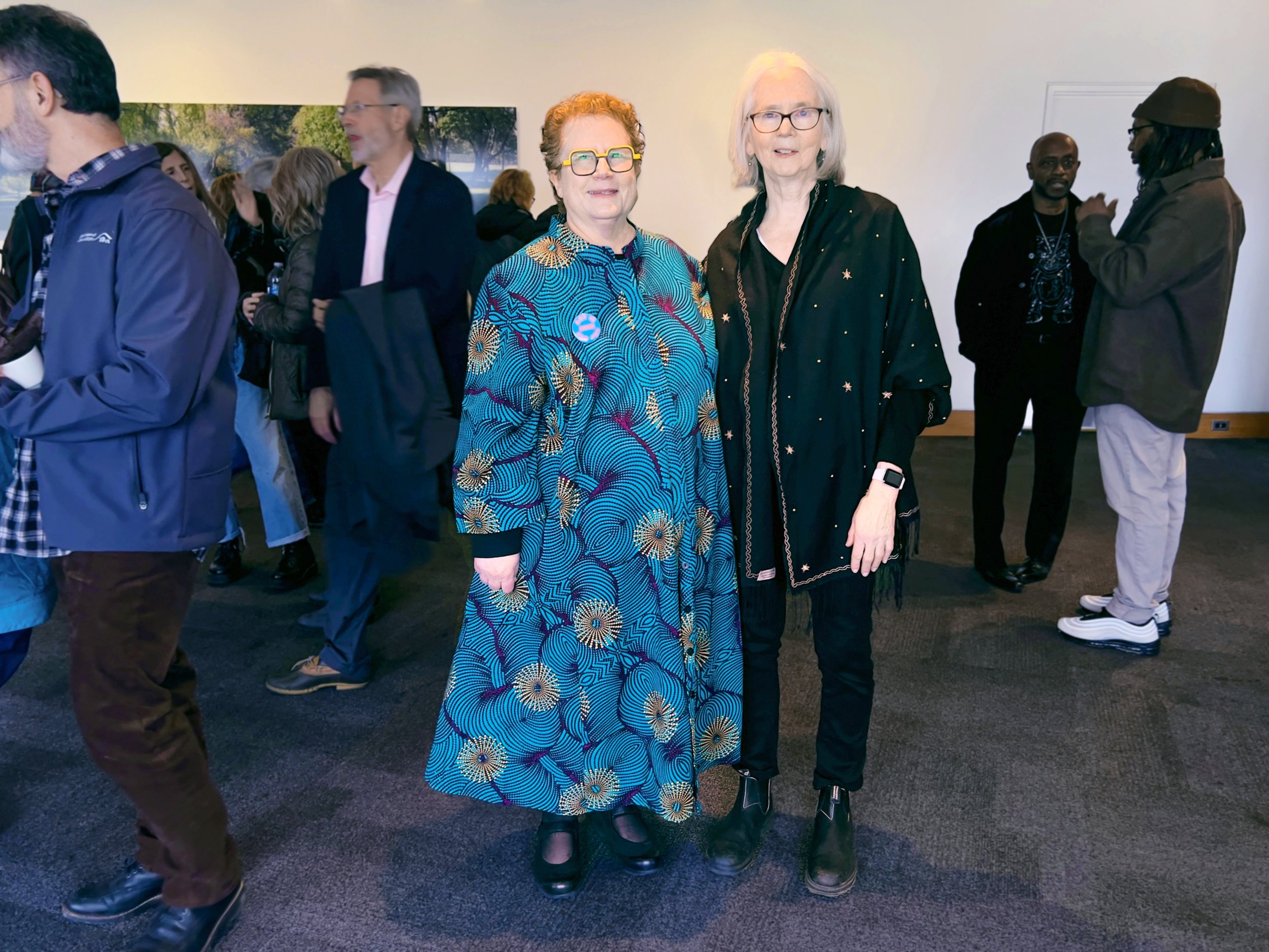  Curator of Photography at the Cleveland Museum of art and Barbara Bosworth at the opening of Sun Light Moon Shadow photos by: Billy Delfs 