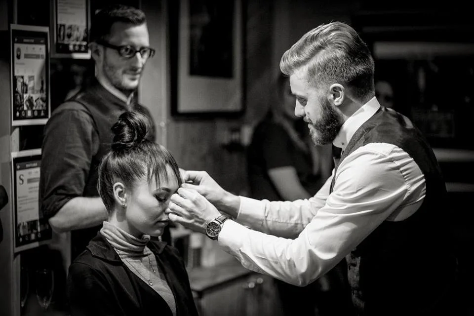 Here is myself creating the look back in November 2015! Celebrating 2 years of business :)