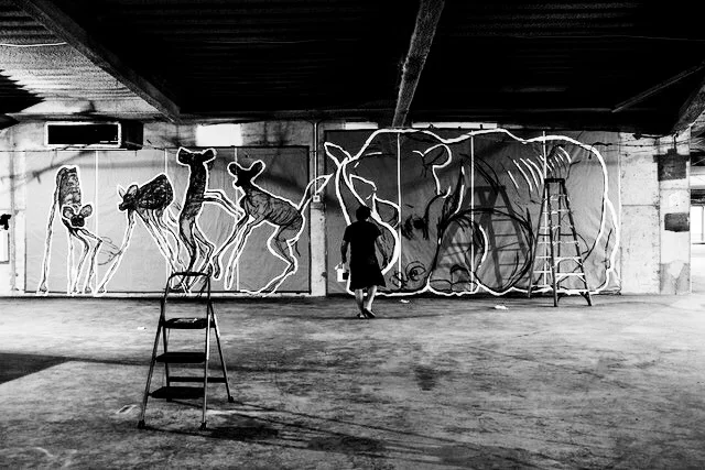Studio, Study for a massive sculpture NYC 2017