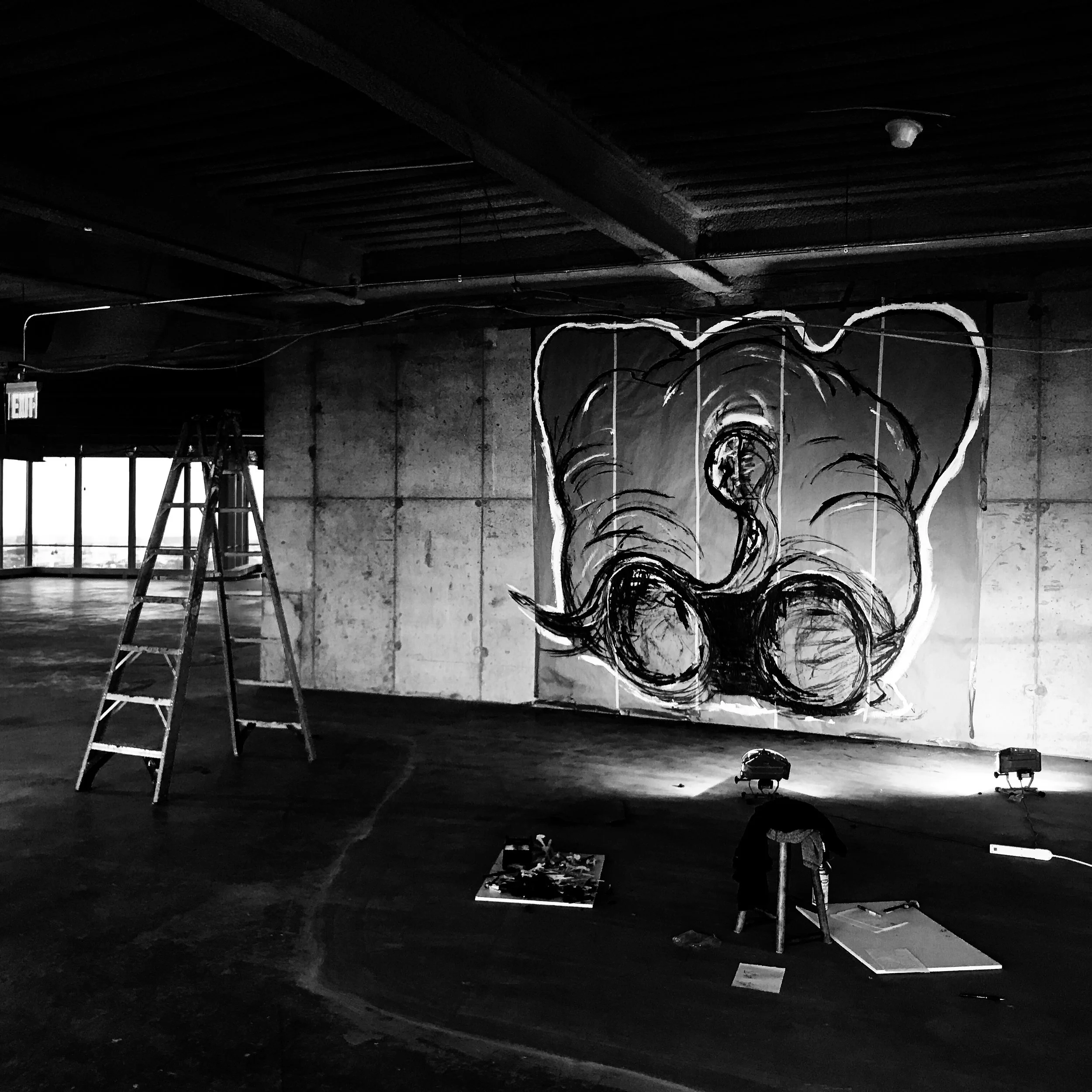 Study for a massive sculpture, NYC 2017