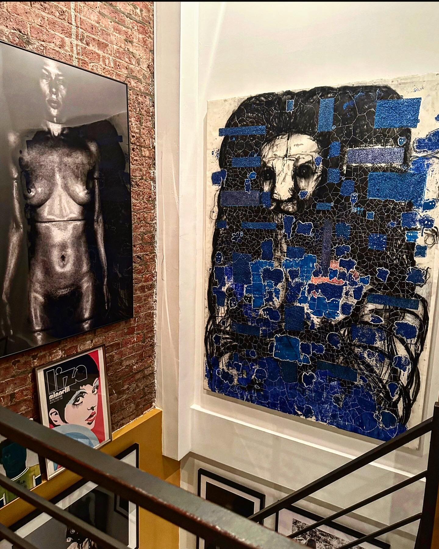 It&rsquo;s lovely to see the work on the walls of great ones&hellip; thanks @marlonjameswriter 💙