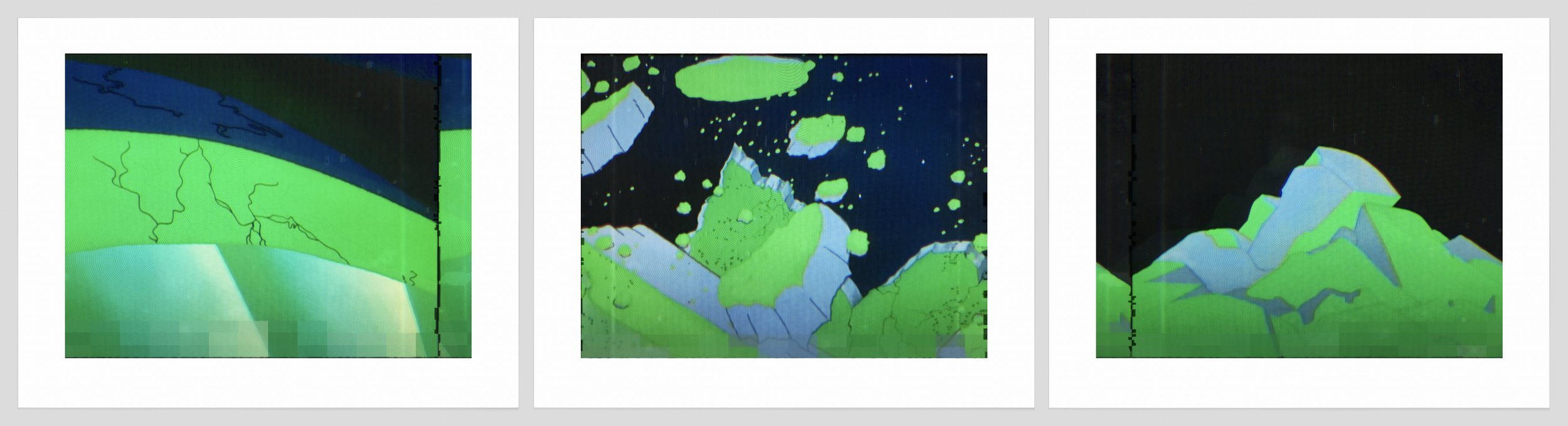 1098 a, b, c. Green Cracks, Rubble, Pile.jpg