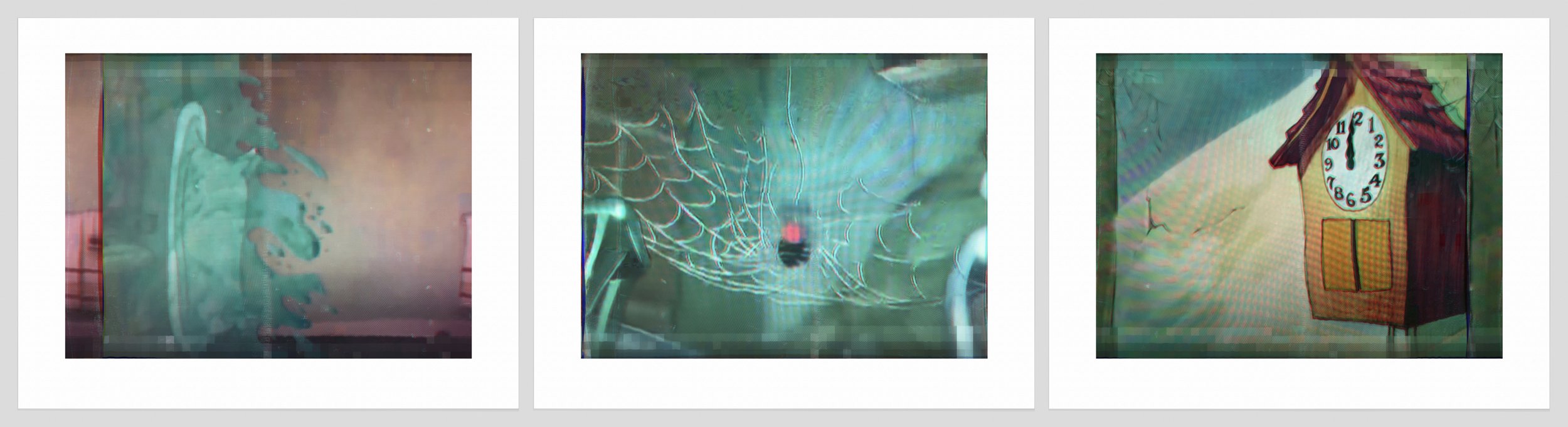 1212 a, b, c. Bath Tub, Spider Web, Midnight Clock.jpg