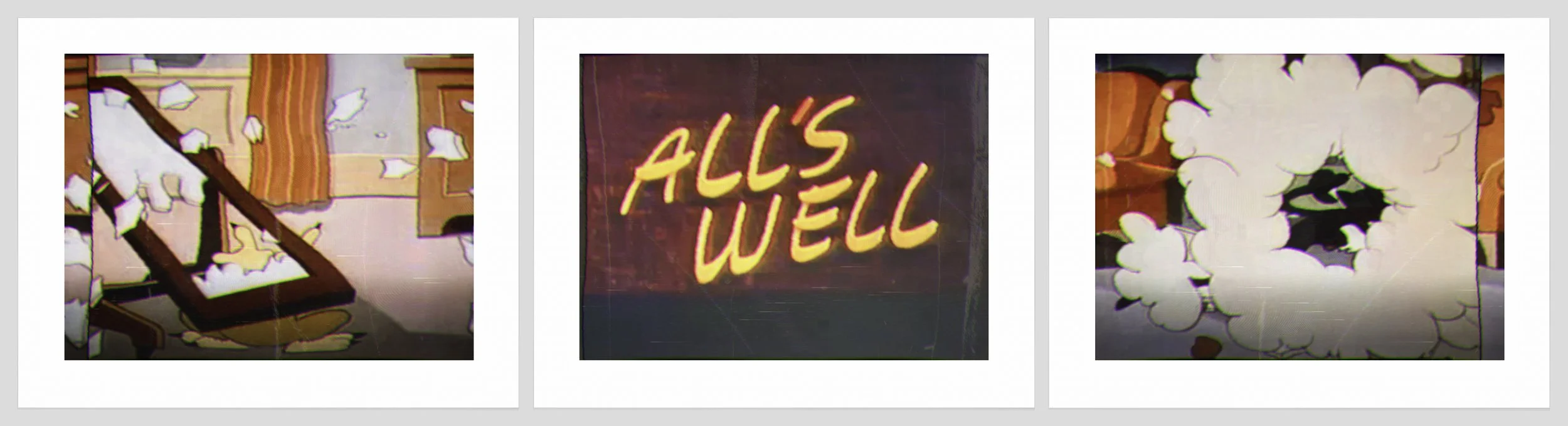 1617 a. b, c. Broken Mirror + All's Well.jpg