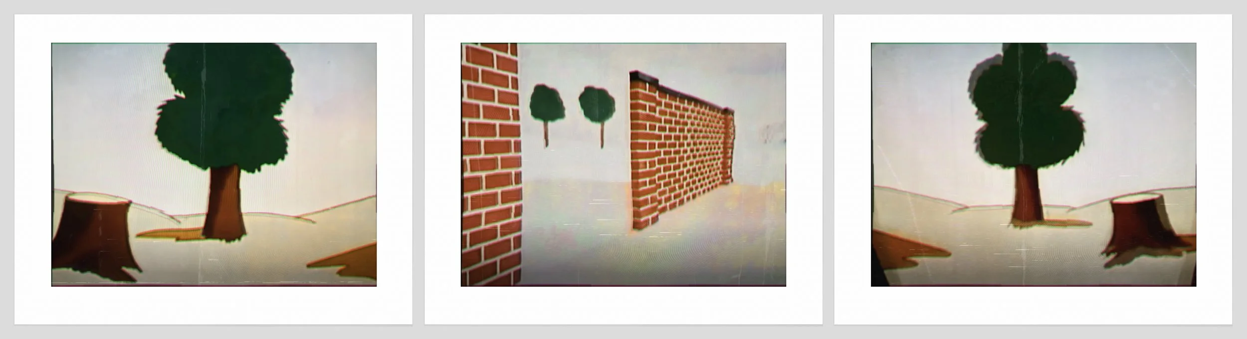 1639 a, b, c. Trees + Brick Wall.jpg