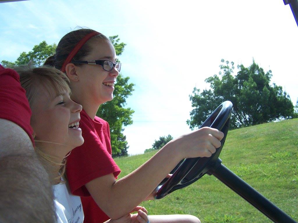 Fun on the Golf cart.jpg